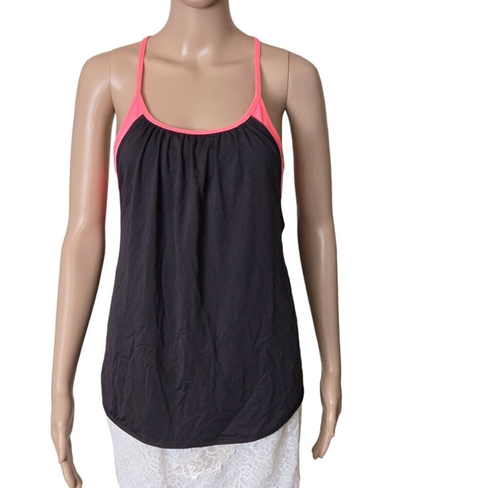 Lululemon No Limits Tank Shelf Bra Open Sides Fitness Tank size 4